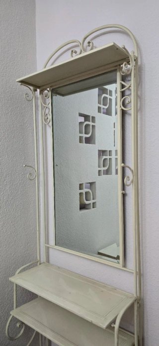 Mueble recibidor con espejo