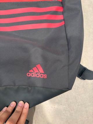 Mochila Adidas Roja y Gris