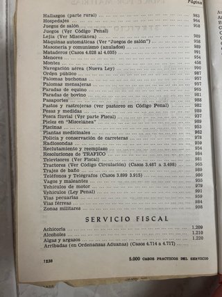“5.000 casos prácticos del servicio en general”