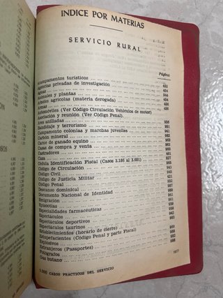 “5.000 casos prácticos del servicio en general”