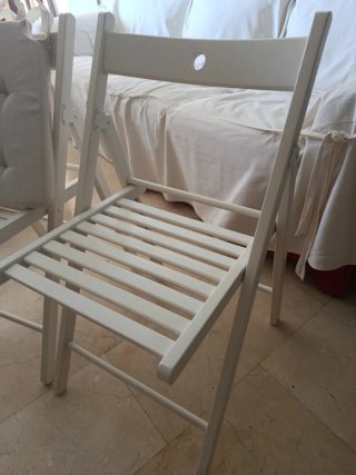 2 Sillas Terraza Ikea con Cojines
