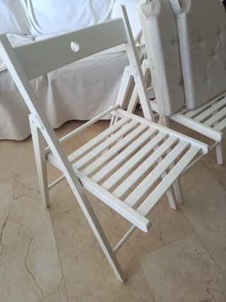 2 Sillas Terraza Ikea con Cojines