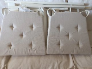 2 Sillas Terraza Ikea con Cojines