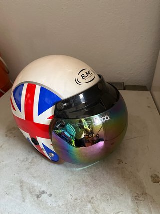 Casco Moto B.M. Union Jack