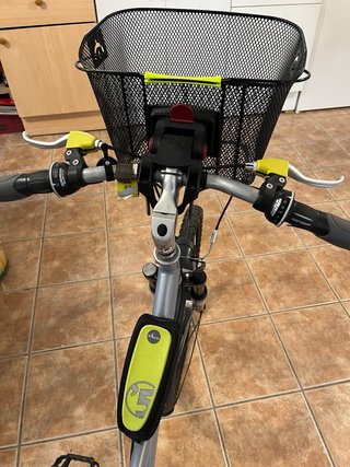 Bicicleta paseo Btwin gris