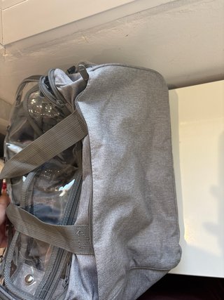 Bolso para crochet/costura gris