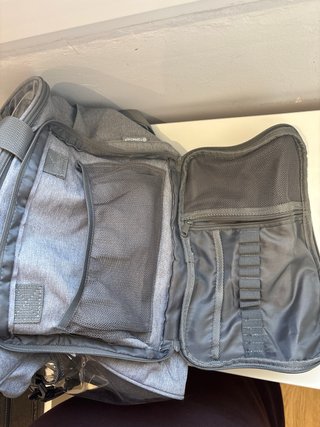 Bolso para crochet/costura gris