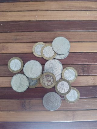 Monedas Francesas 2 y 10 Francos