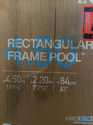 Piscina Rectangular Intex 4.50m x 2.20m