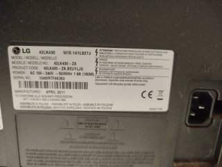 Pantalla LG television 42 pulgadas