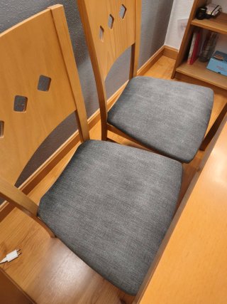 Mesa comedor extensible con 4 sillas madera