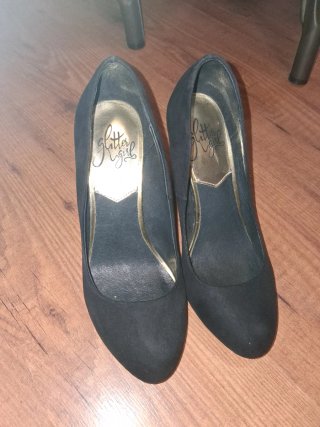 Zapatos de tacón negros Glitter Girl