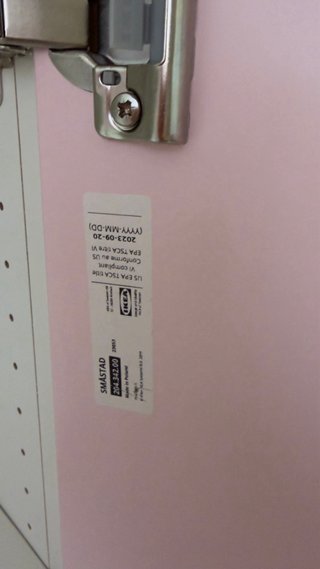Armario infantil Smastad IKEA rosa