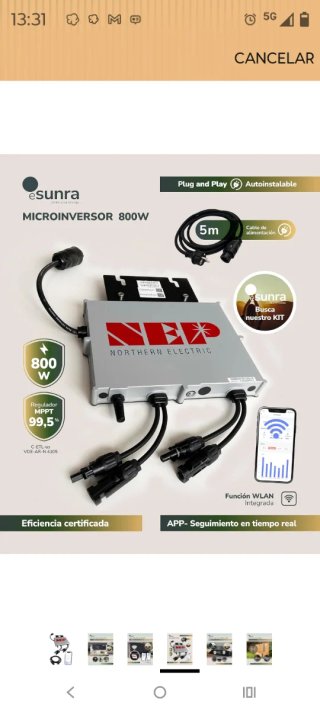 Microinversor NEP Northern Electric