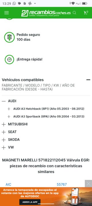 Válvula EGR Magneti Marelli 571822112045