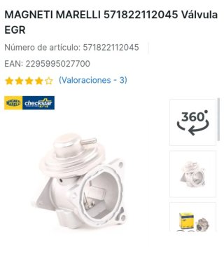 Válvula EGR Magneti Marelli 571822112045