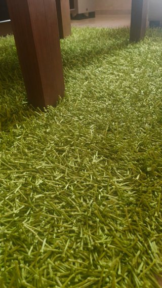 Alfombra Decorativa Verde Poliéster