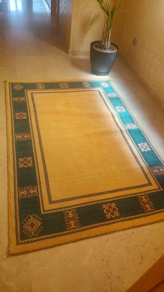 Alfombra Decorativa Verde Poliéster