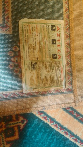 Alfombra Decorativa Verde Poliéster