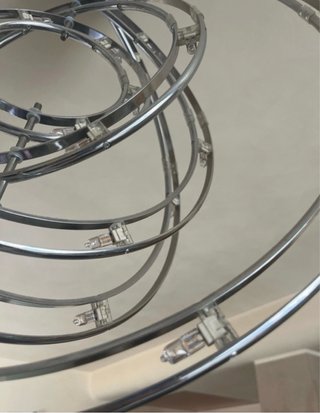 Plafoniera LED 24 lampadine cerchi orientabili