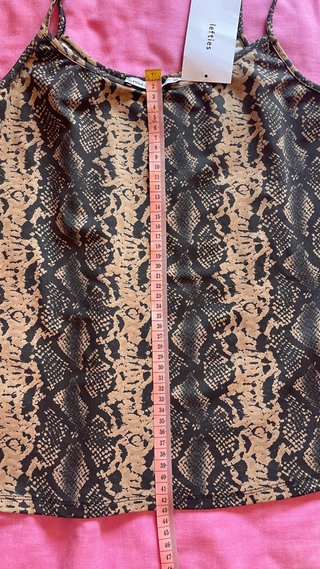 Top tirantes estampado serpiente Lefties Talla L