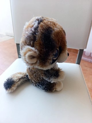 Peluche mapache ojos grandes