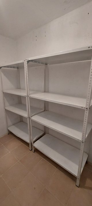 2 Estanterías metálicas grandes blancas