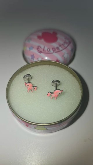Pendientes niña unicornio La Petra