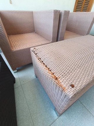 Conjunto exterior para terraza