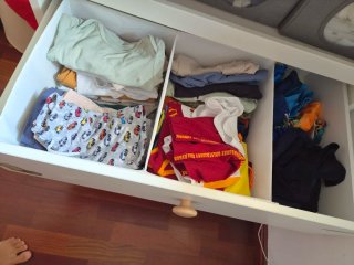 Cambiador Ikea Blanco y Gris
