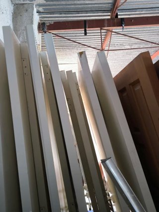 9 Puertas Madera Maciza Blanca Mate