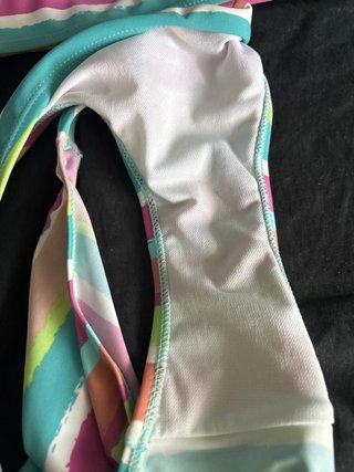 Bikini juvenil rayas multicolor