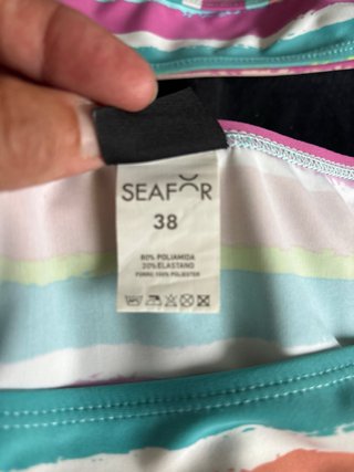 Bikini juvenil rayas multicolor