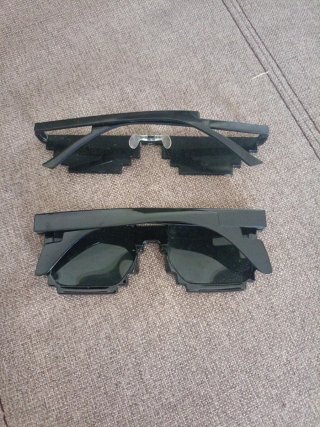 Gafas Pixeladas Estilo Minecraft