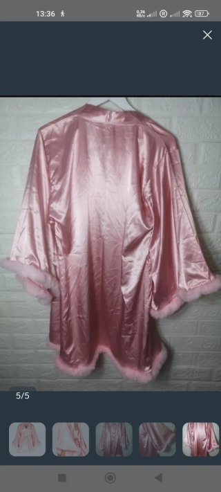 Bata kimono rosa talla única