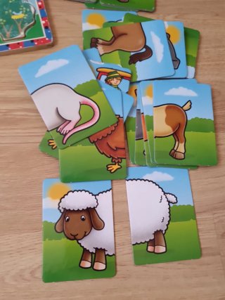Puzzle Granja Farmyard Heads & Tails