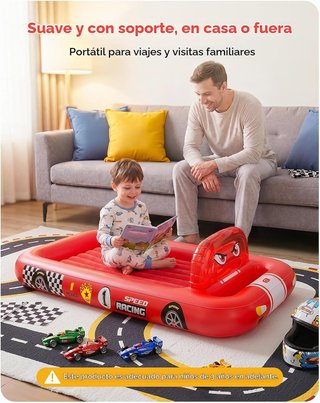 NUEVO Colchón Hinchable Infantil Coche con Tienda