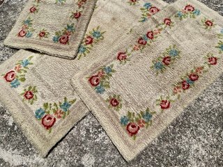 Conjunto 3 alfombras pie de cama