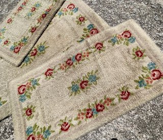 Conjunto 3 alfombras pie de cama