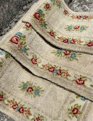 Conjunto 3 alfombras pie de cama