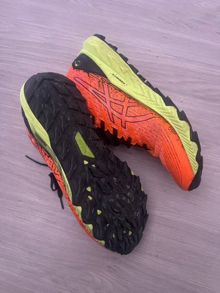 Zapatillas ASICS Naranja y Verde