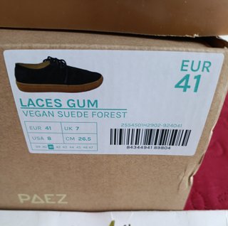 Zapatos Paez Laces Gum Vegano 41 de 69.90€