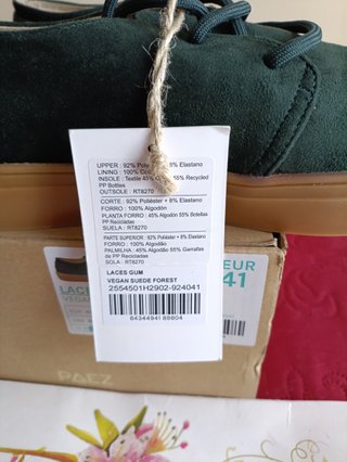 Zapatos Paez Laces Gum Vegano 41 de 69.90€