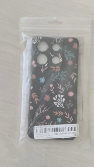 Funda Redmi Note 13 Pro 5G Floral Negra