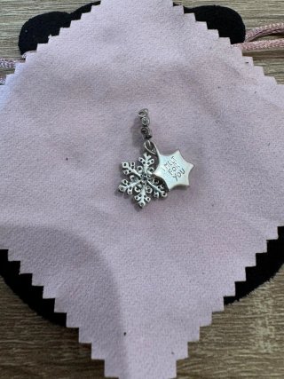 Colgante Copo de Nieve con Circonitas