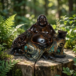 Buda de la Riqueza con Traje Bordado