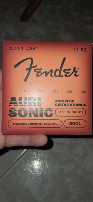 Cuerdas Fender Acoustic Guitar Strings 11-52
