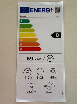 Lavadora Cecotec 7 kg