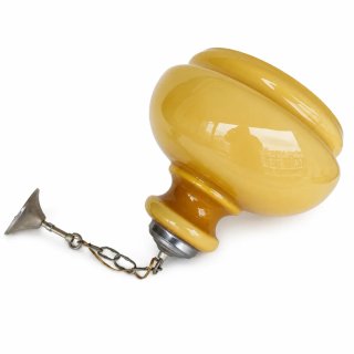 Candeeiro de teto vintage vidro e metal