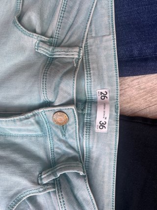 Lote 5 pantalones vaqueros y de colores T36